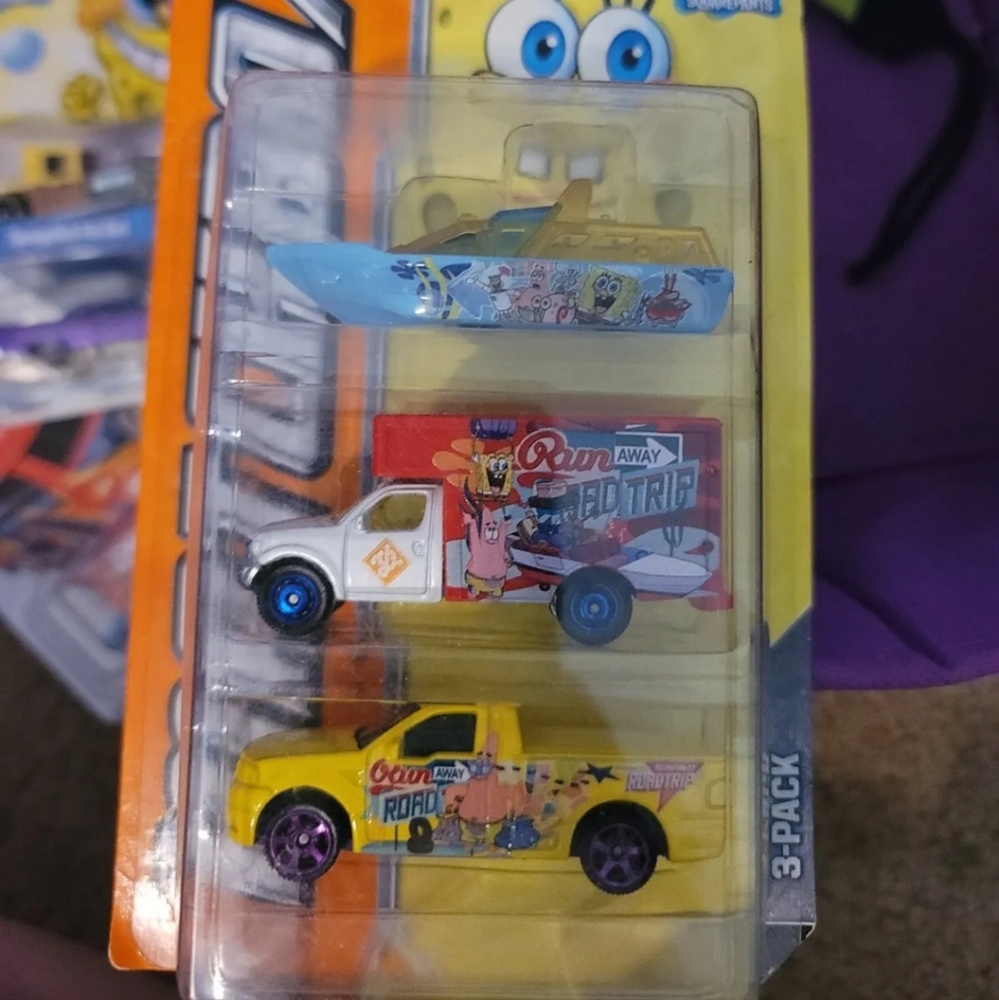 SpongeBob 3 pack cars